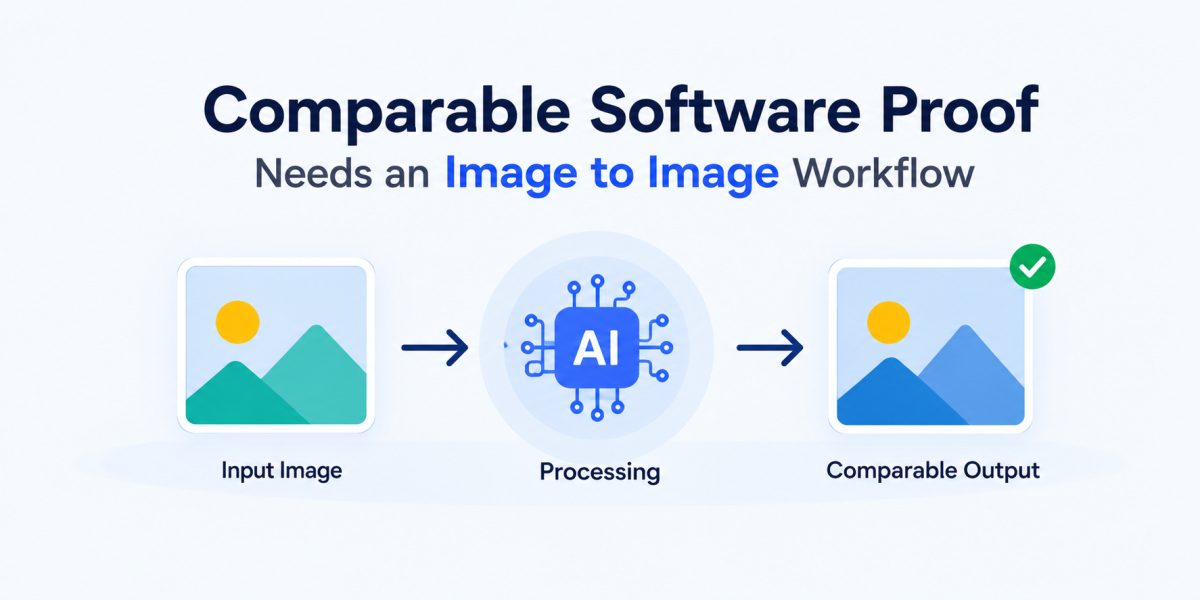 Comparable Software Proof Needs An Image to Image Workflow